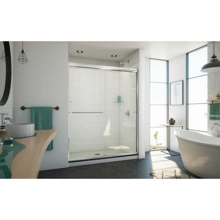DreamLine SDAM60W740VXX01 Alliance Pro ML 56-60"W x 74 1/2"H Semi-Frameless Sliding Shower Door in Chrome