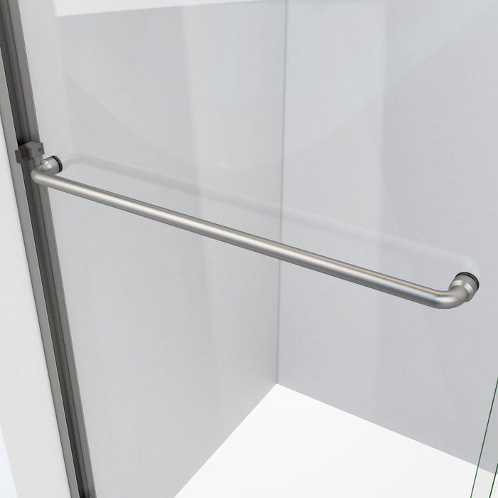 DreamLine SDAM60W700VXX04 Alliance Pro ML 56-60"W x 70 1/2"H Semi-Frameless Sliding Shower Door in Brushed Nickel