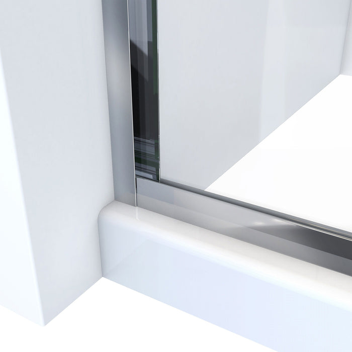 DreamLine SDAH60W700VXX01 Alliance Pro HV 56-60"W x 70 1/2"H Semi-Frameless Sliding Shower Door in Chrome