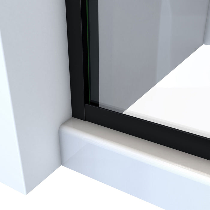 DreamLine SDAH60W760VXX09 Alliance Pro HV 56-60"W x 76 1/2"H Semi-Frameless Sliding Shower Door in Satin Black