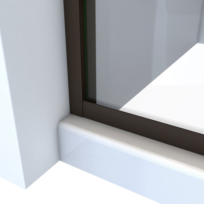 DreamLine SDAH60W760VXX06 Alliance Pro HV 56-60"W x 76 1/2"H Semi-Frameless Sliding Shower Door in Oil Rubbed Bronze