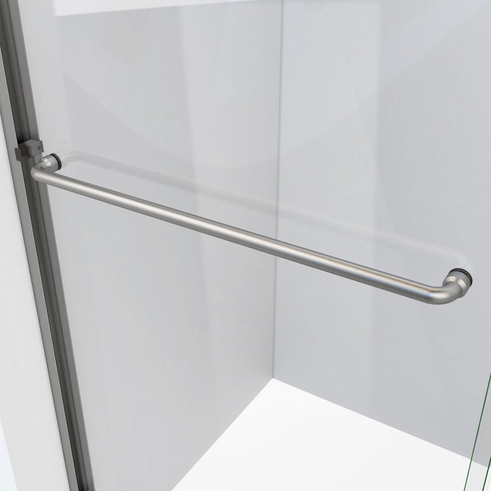 DreamLine SDAH60W760VXX04 Alliance Pro HV 56-60"W x 76 1/2"H Semi-Frameless Sliding Shower Door in Brushed Nickel