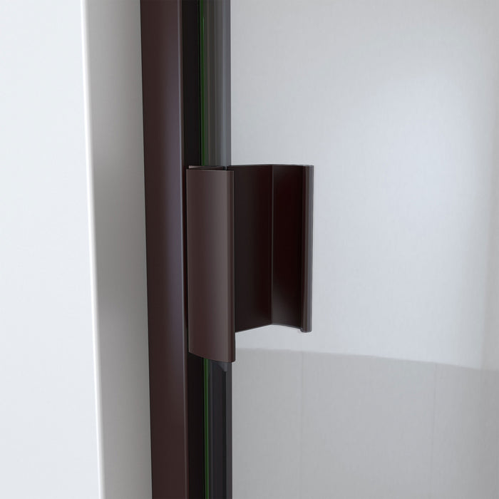 DreamLine SDA128W660VRX06 Alliance Swing BG 28 - 29"W x 66"H Semi-Frameless Swing Shower Door in Oil Rubbed Bronze and Clear Glass