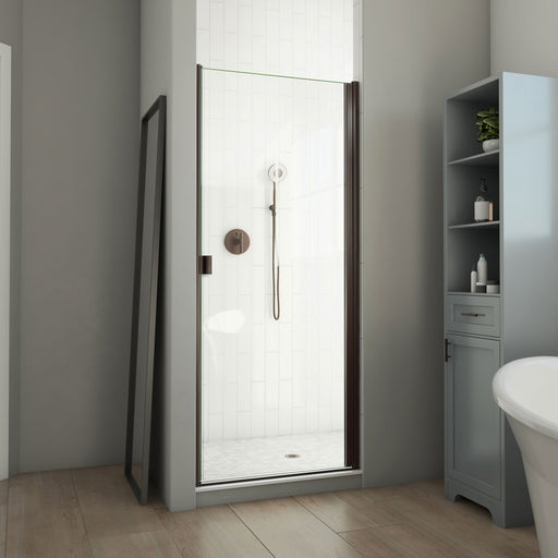 DreamLine SDA130W690VRX06 Alliance Swing BG Semi-Frameless Swing Shower Door in Oil Rubbed Bronze, Clear Glass