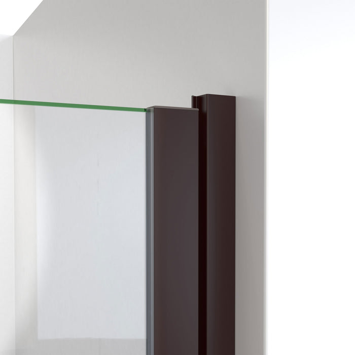 DreamLine SDA128W660VRX06 Alliance Swing BG 28 - 29"W x 66"H Semi-Frameless Swing Shower Door in Oil Rubbed Bronze and Clear Glass