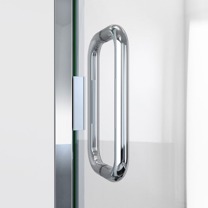 DreamLine SDA233W720VMX01 Alliance Swing 33"W x 72 5/8"H Semi-Frameless Swing Shower Door in Chrome and Clear Glass