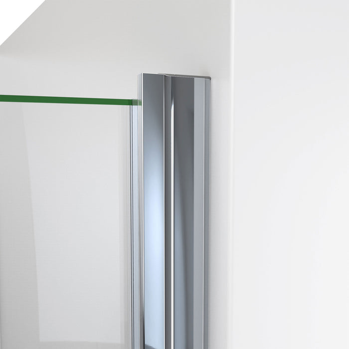 DreamLine SDA224W720VMX01 Alliance Swing 24"W x 72 5/8"H Semi-Frameless Swing Shower Door in Chrome and Clear Glass