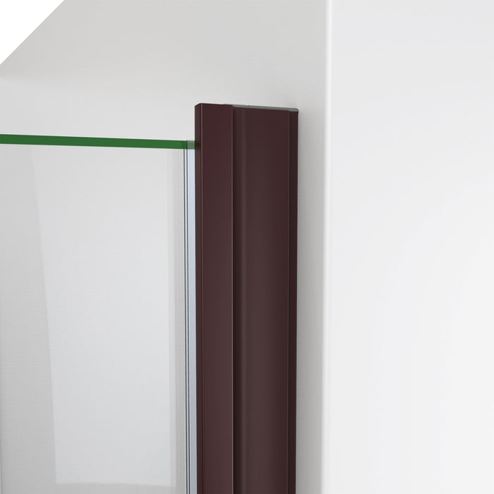 DreamLine SDA230W720VMX06 Alliance Swing 30"W x 72 5/8"H Semi-Frameless Swing Shower Door in Oil Rubbed Bronze and Clear Glass
