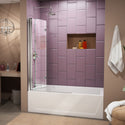 DreamLine SHDR-3636580-01 Aqua Fold 36"W x 58"H Frameless Bi-Fold Tub Door in Chrome - Bath4All