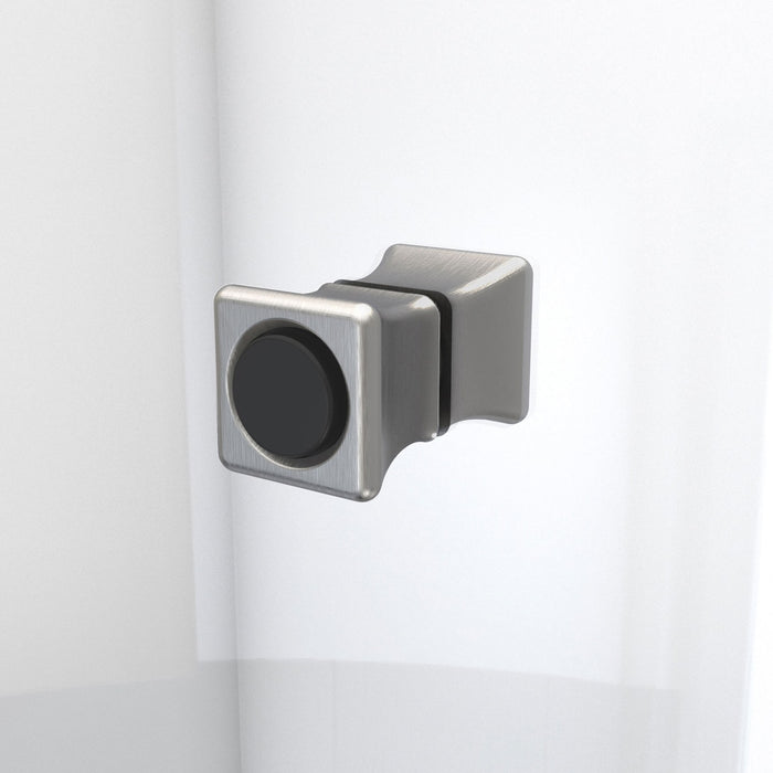 DreamLine SD-363472Q-04 Aqua-Q Fold 33 1/2" W x 72" H Frameless Bi-Fold Shower Door in Brushed Nickel