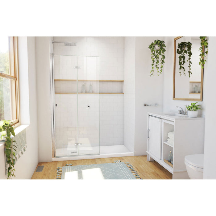 DreamLine SD-363472Q-01 Aqua-Q Fold 33 1/2" W x 72" H Frameless Bi-Fold Shower Door in Chrome