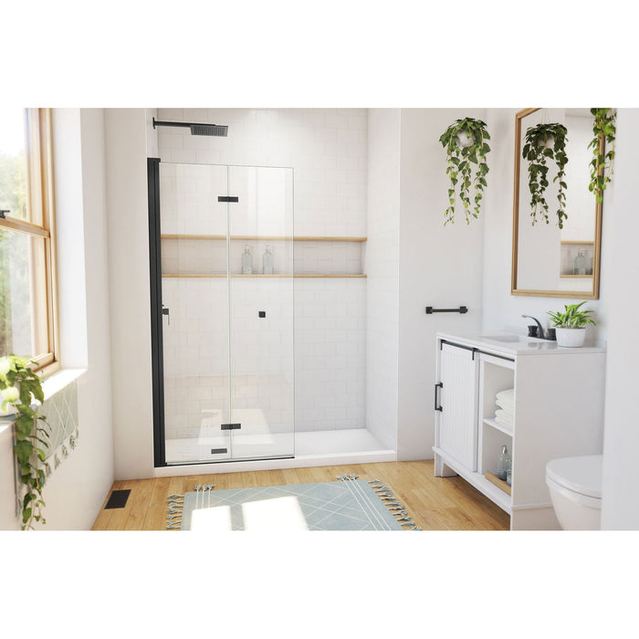 DreamLine SD-363472Q-09 Aqua-Q Fold 33 1/2" W x 72" H Frameless Bi-Fold Shower Door in Satin Black