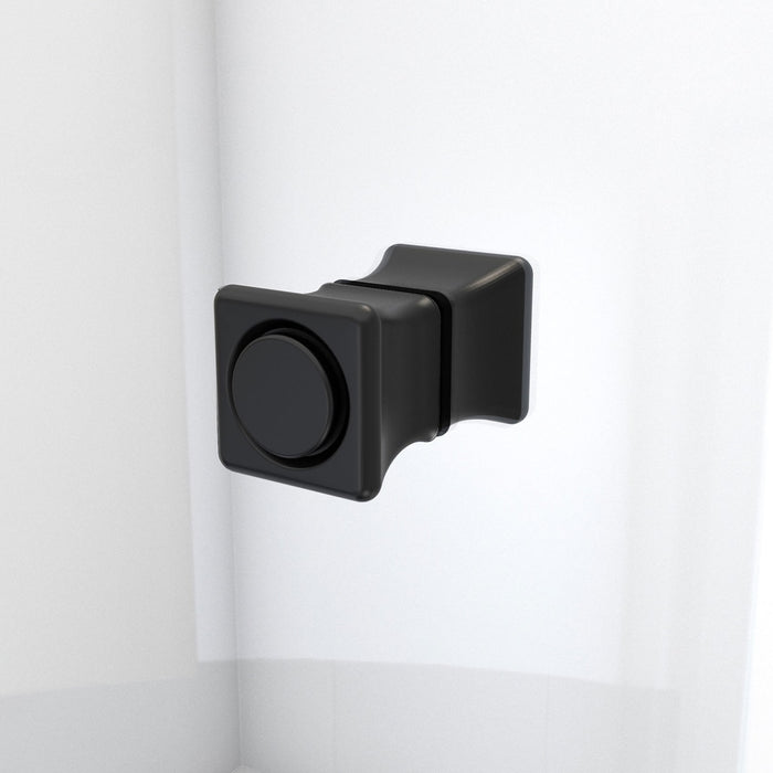 DreamLine SD-363658Q-09 Aqua-Q Fold 36" W x 58" H Frameless Bi-Fold Tub Door in Satin Black