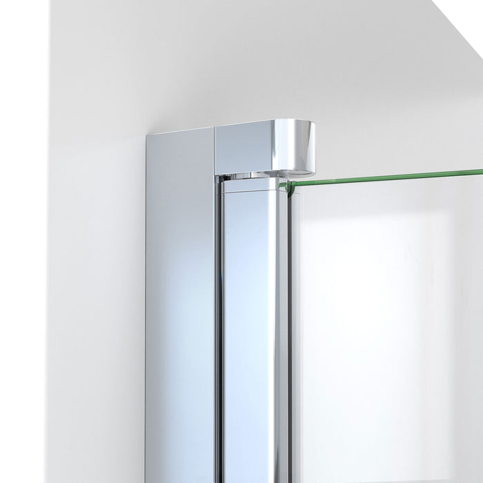 DreamLine SD-373458Q-01 Aqua-Q Swing 34" W x 58" H Frameless Tub Door in Chrome
