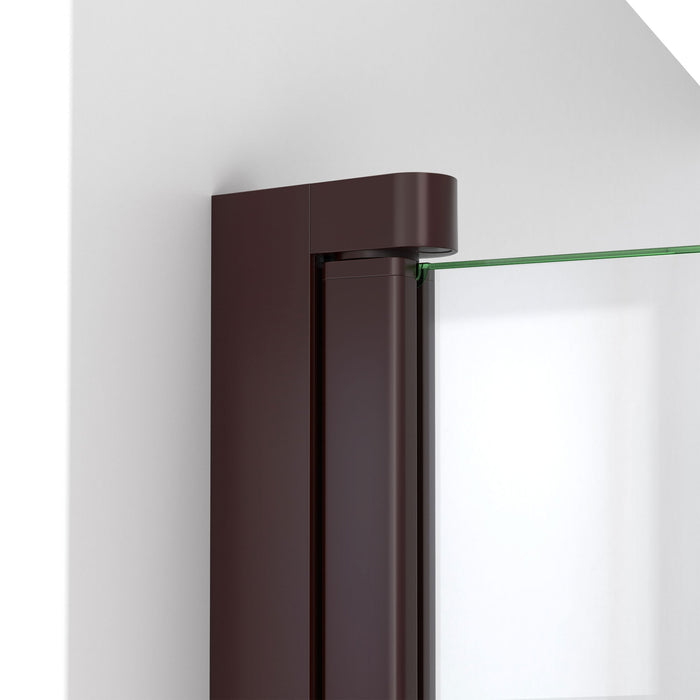 DreamLine SD-374072Q-06 Aqua-Q Swing 39 1/2" W x 72" H Frameless Shower Door in Oil Rubbed Bronze