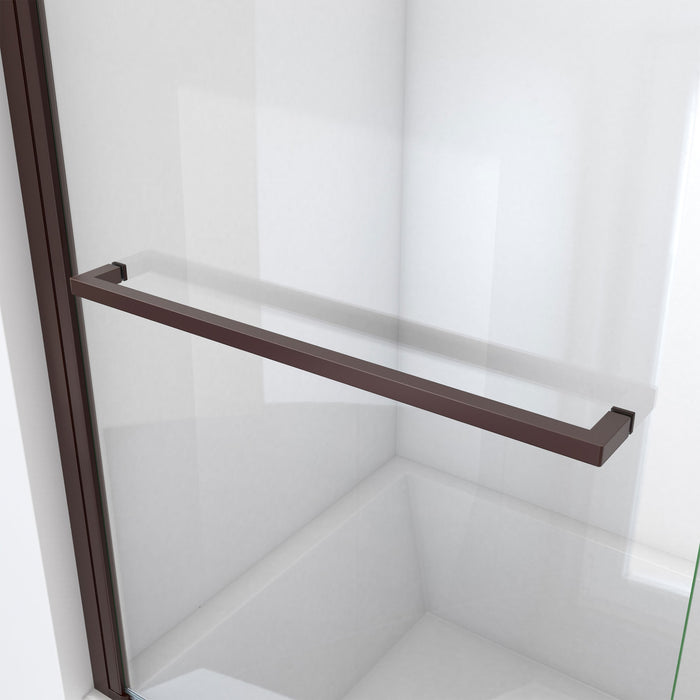 DreamLine SD-374072Q-06 Aqua-Q Swing 39 1/2" W x 72" H Frameless Shower Door in Oil Rubbed Bronze