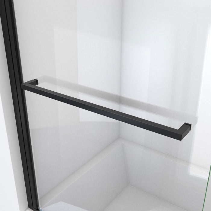 DreamLine SD-373472Q-09 Aqua-Q Swing 33 1/2" W x 72" H Frameless Shower Door in Satin Black