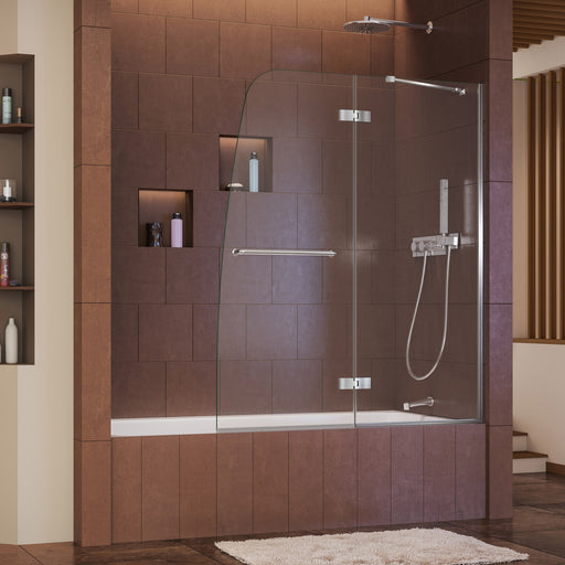DreamLine SHDR-3448580-01 Aqua Ultra 48"W x 58"H Frameless Hinged Tub Door in Chrome - Bath4All