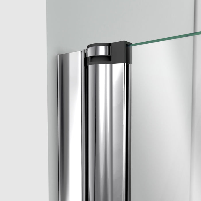 DreamLine SHDR-3636580-01 Aqua Fold 36"W x 58"H Frameless Bi-Fold Tub Door in Chrome - Bath4All
