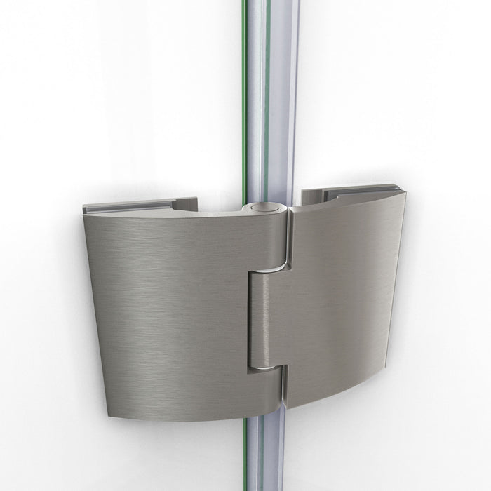 DreamLine SHDR-3148586-04 Aqua 48"W x 58"H Frameless Hinged Tub Door in Brushed Nickel