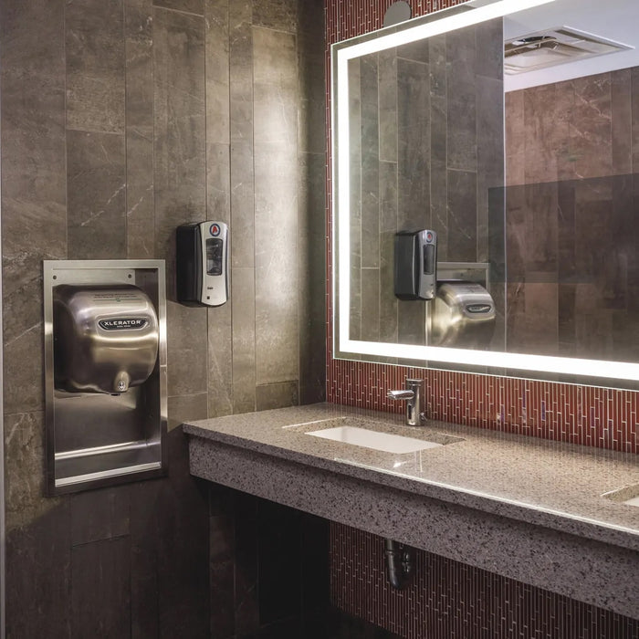 Excel Dryer 604161A XLERATOR High-Speed Auto Hand Dryer, Brushed Stainless Steel, 110 - 120V