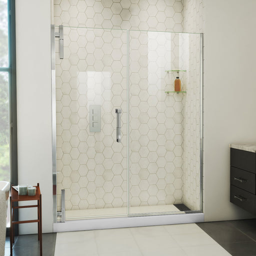 DreamLine SDAD585720VXX01 Ascend Frameless Pivot Shower Door in Chrome