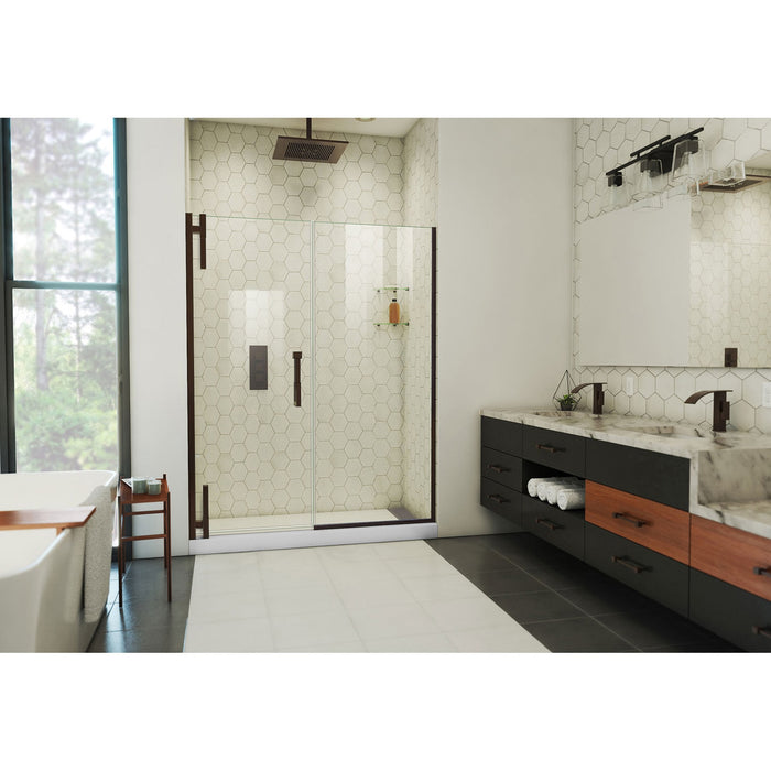 DreamLine SDAD56W720VXX06 Ascend 56-57"W x 72"H Frameless Pivot Shower Door in Oil Rubbed Bronze