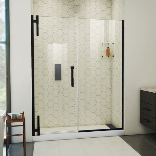 DreamLine SDAD56W720VXX09 Ascend Frameless Pivot Shower Door in Satin Black