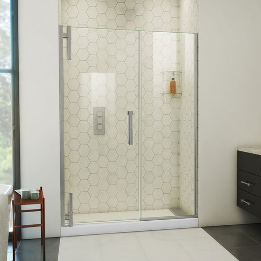 DreamLine SDAD525720VXX04 Ascend Frameless Pivot Shower Door in Brushed Nickel