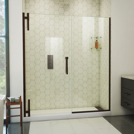 DreamLine SDAD62W720VXX06 Ascend Frameless Pivot Shower Door in Oil Rubbed Bronze