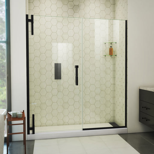 DreamLine SDAD62W720VXX09 Ascend Frameless Pivot Shower Door in Satin Black