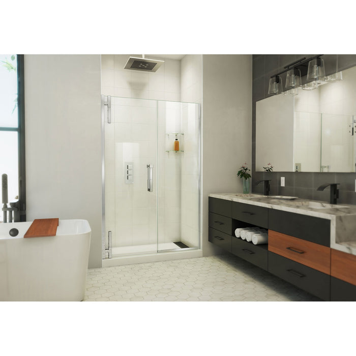 DreamLine SDAD48W720VXX01 Ascend 48-49"W x 72"H Frameless Pivot Shower Door in Chrome