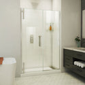 DreamLine SDAD485720VXX04 Ascend Frameless Pivot Shower Door in Brushed Nickel