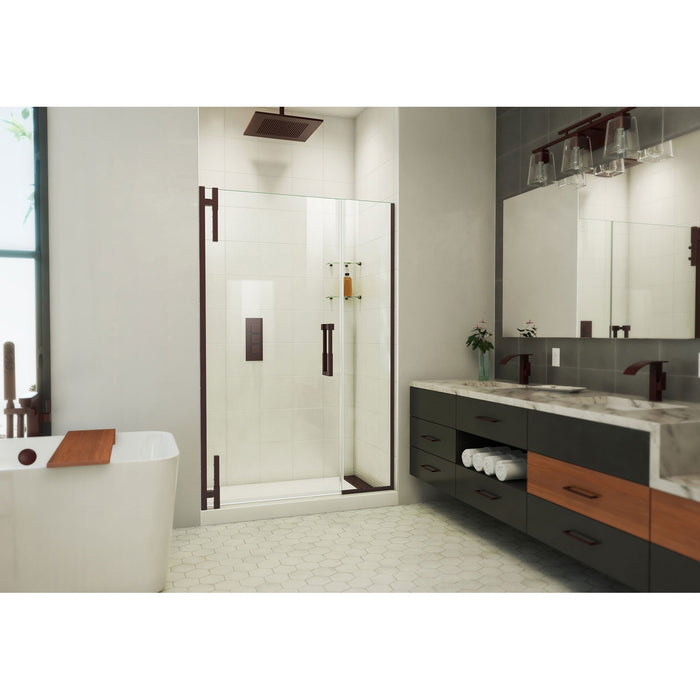 DreamLine SDAD465720VXX06 Ascend 46 1/2-47 1/2"W x 72"H Frameless Pivot Shower Door in Oil Rubbed Bronze