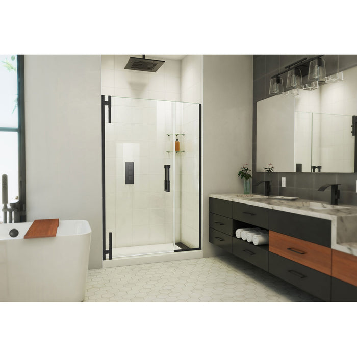 DreamLine SDAD485721VXX09 Ascend 48 1/2-49 1/2"W x 72"H Frameless Pivot Shower Door in Satin Black