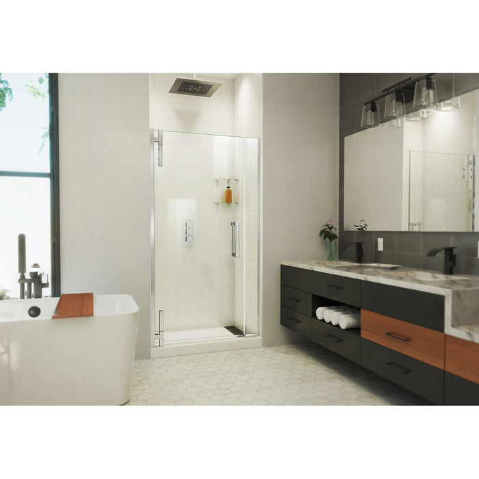 DreamLine SDAD405721VXX01 Ascend 40 1/2-41 1/2"W x 72"H Frameless Pivot Shower Door in Chrome