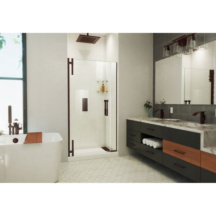 DreamLine SDAD405721VXX06 Ascend 40 1/2-41 1/2"W x 72"H Frameless Pivot Shower Door in Oil Rubbed Bronze