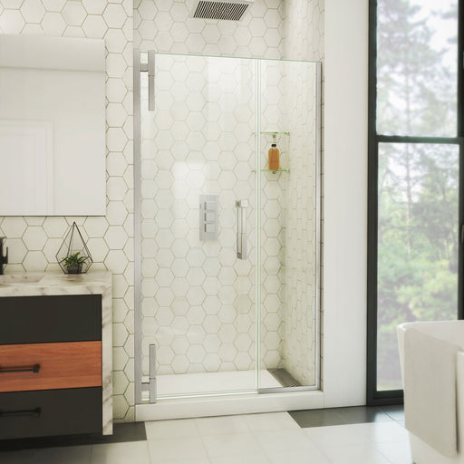 DreamLine SDAD405720VXX04 Ascend Frameless Pivot Shower Door in Brushed Nickel