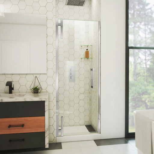 DreamLine SDAD27D720VXX01 Ascend Frameless Pivot Shower Door in Chrome