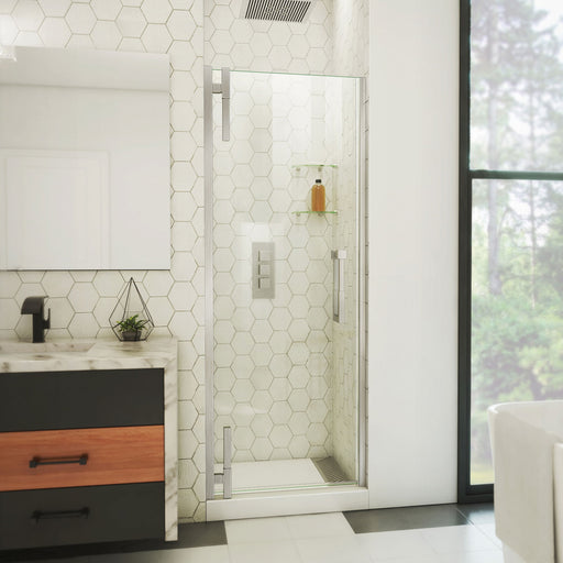 DreamLine SDAD31D720VXX04 Ascend Frameless Pivot Shower Door in Brushed Nickel
