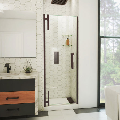 DreamLine SDAD31D720VXX06 Ascend Frameless Pivot Shower Door in Oil Rubbed Bronze