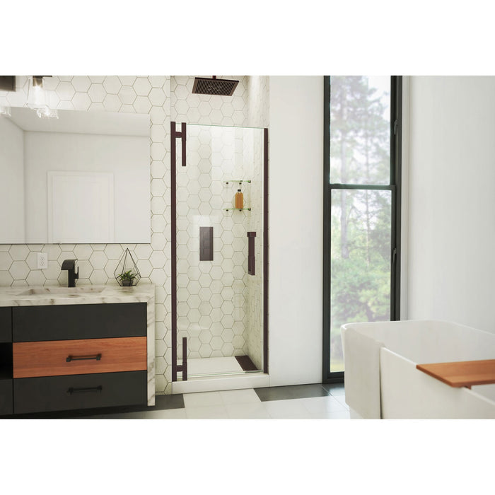 DreamLine SDAD29D720VXX06 Ascend 29 1/4-30"W x 72"H Frameless Pivot Shower Door in Oil Rubbed Bronze