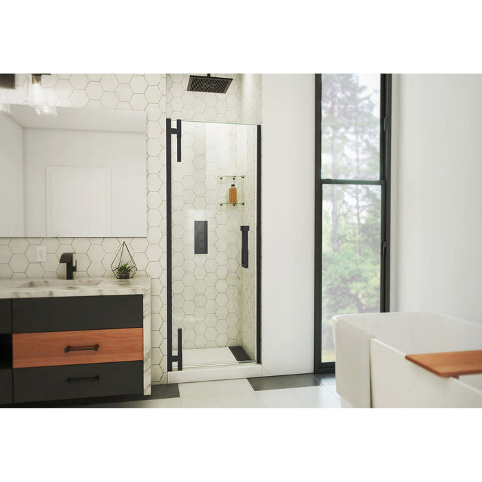 DreamLine SDAD27D720VXX09 Ascend 27 1/4-28"W x 72"H Frameless Pivot Shower Door in Satin Black