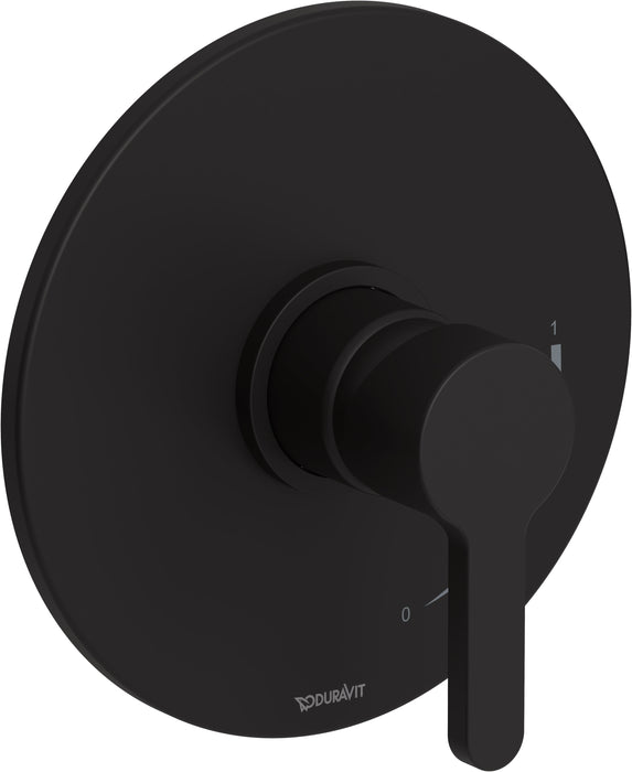 Duravit B04290010U46 C.1 Pressure Balance Shower Trim in Matte Black