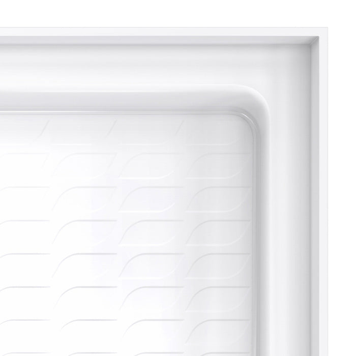 DreamLine B1DS3738LTC0001 DreamStone 37"D x 38"W x 3 3/4"H Center Drain Single Threshold Shower Base in White