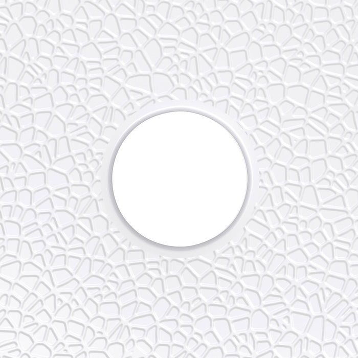 DreamLine BWDS42421MC0001 DreamStone 42"D x 42"W Shower Base and Wall Kit in White Modern Subway Pattern
