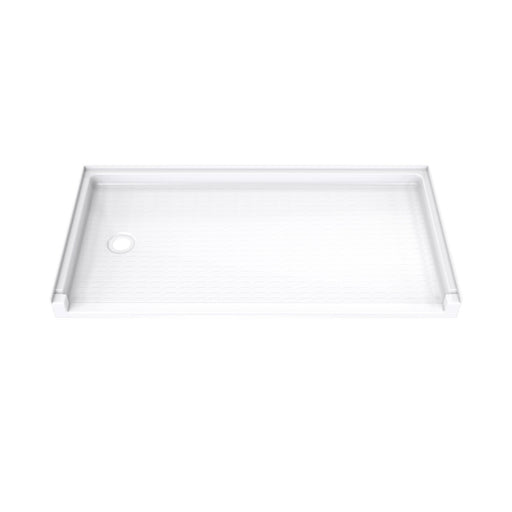 DreamLine B1DS6030LTL0001 DreamStone Left Drain Single Threshold Shower Base in White