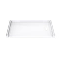 DreamLine B1DS6030LTR0001 DreamStone Right Drain Single Threshold Shower Base in White