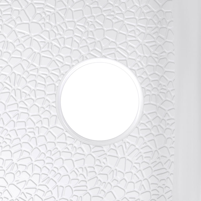 DreamLine BWDS6032SMR0001 DreamStone 32"D x 60"W Shower Base and Wall Kit in White Modern Subway Pattern