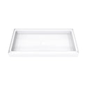 DreamLine B1DS6032XTC0001 DreamStone Center Drain Single Threshold Shower Base in White
